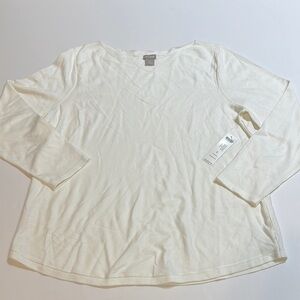 NWT Chico's Cream long Sleeve pullover sweater